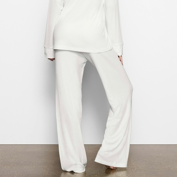 Skims Ribbed Soft Lounge Sleep Pant in Marble Size 2X - Picture 2 of 9